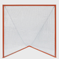 High School/College Game Goal 6'x6'x7' by Crankshooter® 118 lbs. Posts w/ Lacing Rails & Flat Iron Base, Heavy 6mm or 7mm WHITE Net Included - Free Shipping