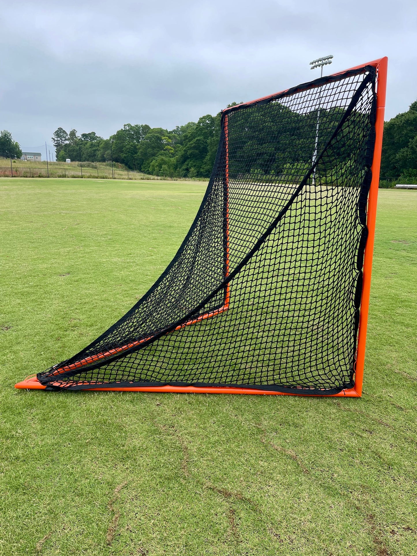 High School Practice Lacrosse Goal, 6'x6'x7', Lacing Rails, 59 lbs. Includes 6mm or 7mm White or Black Net, #1 Selling Goal, By Crankshooter® - Free Shipping