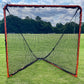 Folding Lacrosse Goal - 30 lbs, 6'x6'x7' by Crankshooter® INCLUDED with 4mm, 5mm or 6mm BLACK - FREE Shipping