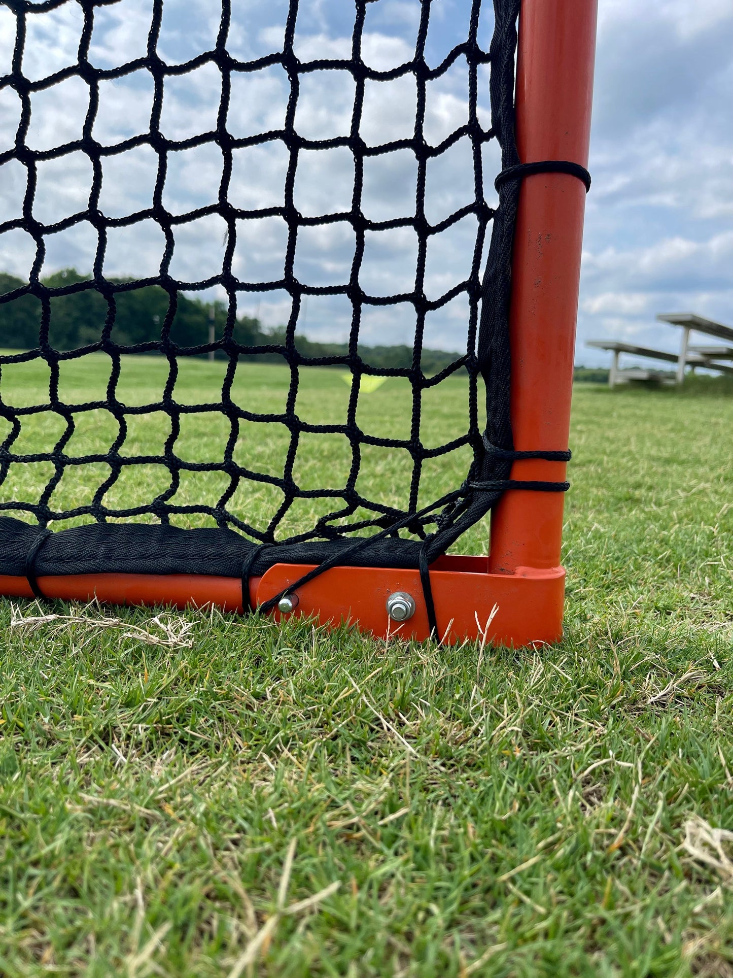 Folding Lacrosse Goal - 30 lbs, 6'x6'x7' by Crankshooter® INCLUDED with 4mm, 5mm or 6mm BLACK - FREE Shipping