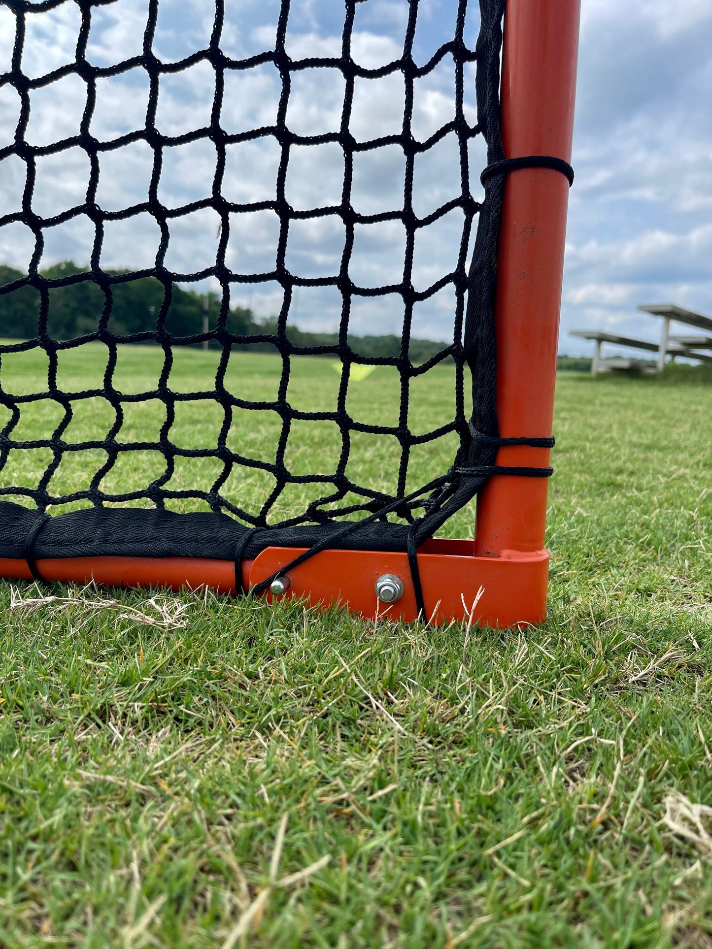 Folding Lacrosse Goal - 30 lbs, 6'x6'x7' by Crankshooter® INCLUDED with 4mm, 5mm or 6mm BLACK - FREE Shipping