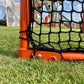 Folding Lacrosse Goal - 30 lbs, 6'x6'x7' by Crankshooter® INCLUDED with 4mm, 5mm or 6mm BLACK - FREE Shipping