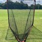 Folding Lacrosse Goal - 30 lbs, 6'x6'x7' by Crankshooter® INCLUDED with 4mm, 5mm or 6mm BLACK - FREE Shipping