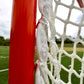 High School Practice Goal & 6mm Net Combo, 59 lbs, 6'x6'x7', Posts w/ Lacing Rails by Crankshooter® - Choice of white or black net - Free Shipping - #1 Selling Goal