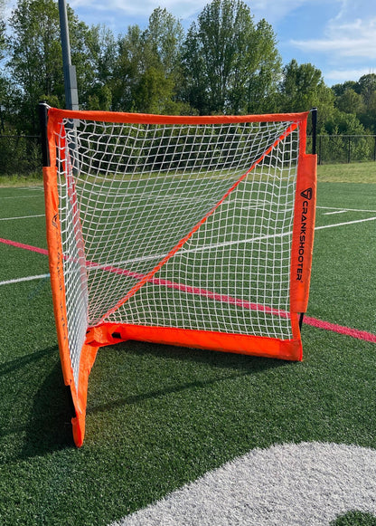 Pop-Up Goal by Crankshooter® - Two sizes: 6'x 6' or 4'x 4'- Put up & take down in seconds!  FREE SHIPPING!