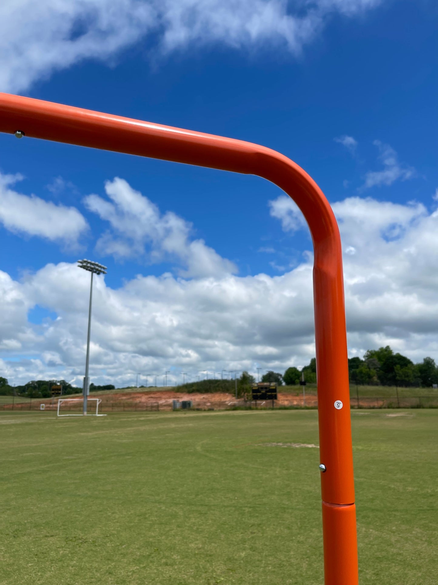 Folding Lacrosse Goal, 6'x6'x7', 35 lbs. Includes 4mm, 5mm or 6mm White Net, By Crankshooter® - Free Shipping