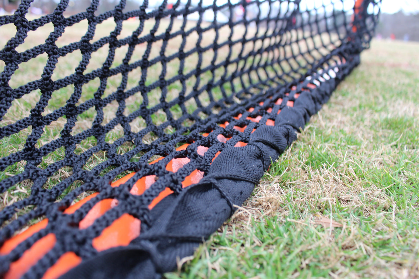 7mm BEAST MODE Lacrosse Net, 6'x6'x7', Available in White & Black, Includes 120 ft. of Lacing Cord & Bungees, By Crankshooter® - Free Shipping
