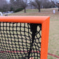 College/High School Game Lacrosse Goal, 6'x6'x7', Flat Base With Lacing Rails, 118 lbs. Includes 6mm or 7mm White Net, By Crankshooter® - Free Shipping
