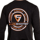 NEW! CrankShooter® Lacrosse Products Long Sleeve T Shirt, Black, Blend Material - Made in the USA - FREE SHIPPING