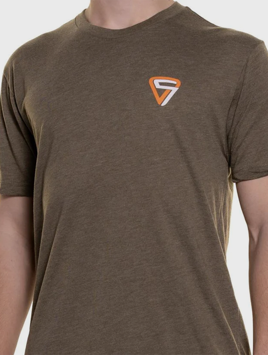 NEW! CrankShooter® Lacrosse Products T Shirt, Green, Short Sleeve, Blend Material - Made in the USA - FREE SHIPPING