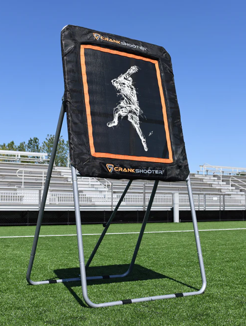 NEW! - Lacrosse Wall by CrankShooter® with weatherproof cover, featuring The Art Of Lax MALE Image (Introductory Price)