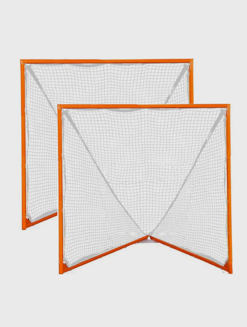 PAIR (2x) OF TOURNAMENT GOALS - WITH PAIR 5MM WHITE NETS - 35 LBS EACH - FREE SHIPPING