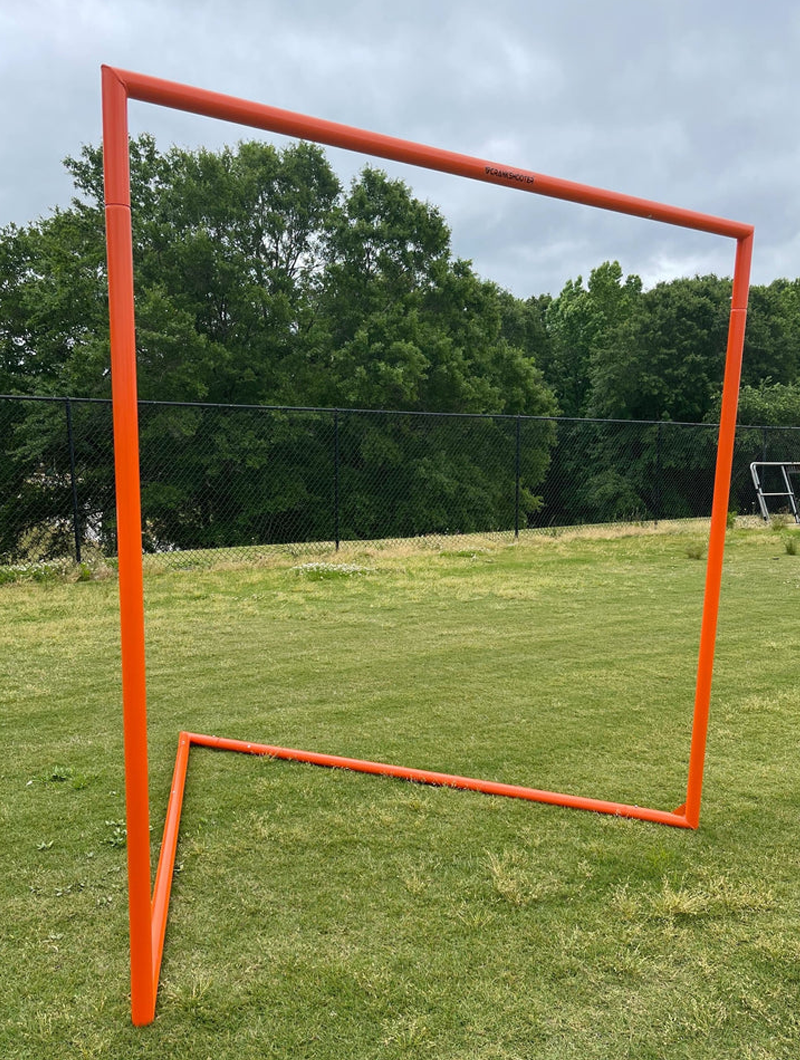 Tournament Lacrosse Goal - Frame Only - 35 lbs, 6'x6'x7' by Crankshooter® (net NOT included) - Free Shipping