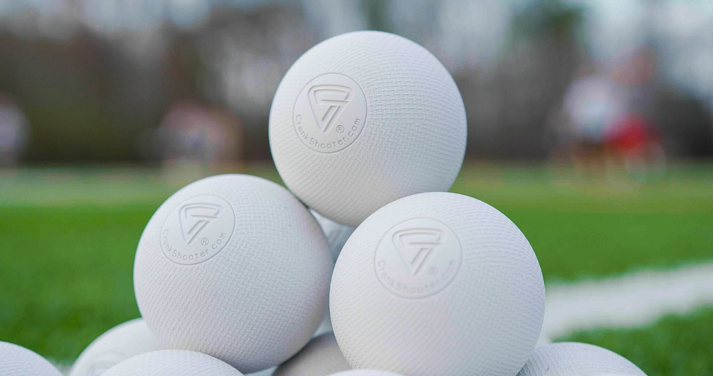 NEW Crankshooter® TX1 Extreme Grip™ Elite Lacrosse Game Balls - Enhanced feel & grip - Qty 24 (2 Dozen) Meets all NFHS/SEI/NOCSAE/NCAA Specifications. Fully Certified - INTRODUCTORY SALE PRICE - FREE SHIPPING