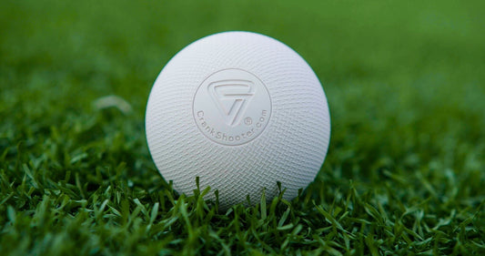 Crankshooter TX Extreme Grip textured lacrosse game balls, white, 60 pack, NFHS SEI NOCSAE NCAA certified