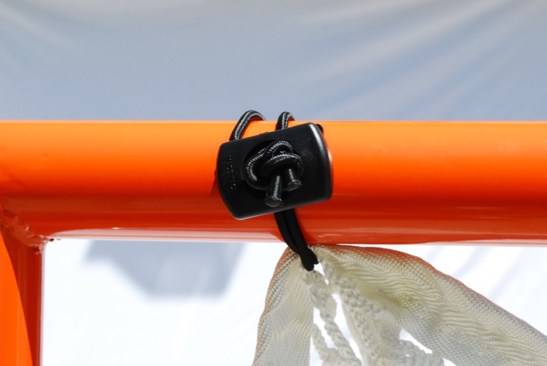 PAIR (2x) OF TOURNAMENT GOALS - WITH PAIR 6MM BLACK NETS - 35 LBS EACH - FREE SHIPPING